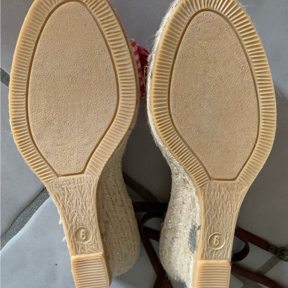J.CREW TROPEZ ESPADRILLES SANDALS IN LIGHT RASPBERRY - Picture 4 of 6